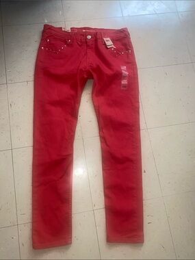 NWT LEVIS BOYFRIEND SKINNY  SZ 11 MED COLORED JEANS STUD POCKETS